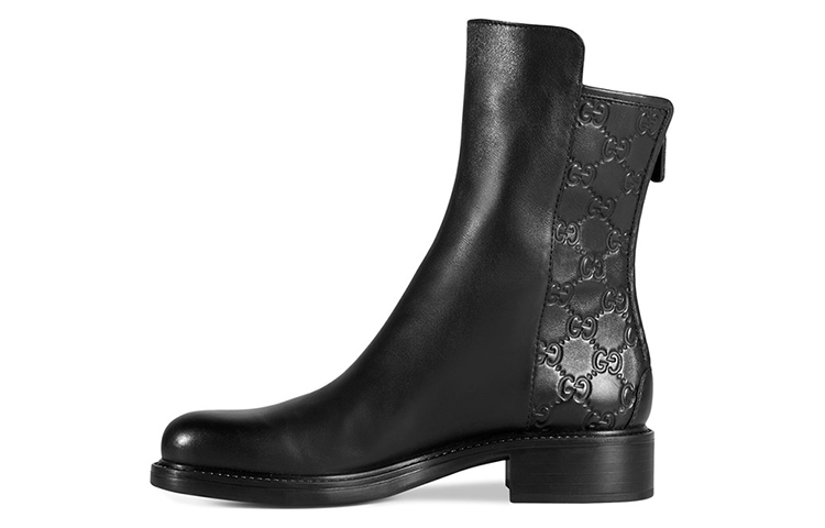 (Women) Gucci Ankle Boot 'Black Leather Fashion' 408212-A9L20-1000