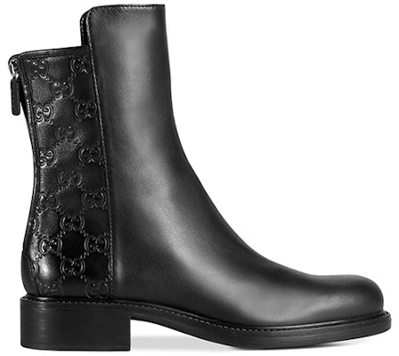 (Women) Gucci Ankle Boot 'Black Leather Fashion' 408212-A9L20-1000 Order (Women) Gucci Ankle Boot 'Black Leather Fashion' 408212-A9L20-1000