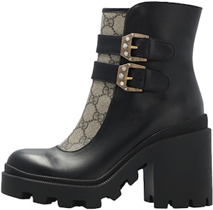 (W) Bota Tobillera Gucci 'Hebillas - Negro Beige' 701100-UVV20-1182 Buy (W) Bota Tobillera Gucci 'Hebillas - Negro Beige' 701100-UVV20-1182