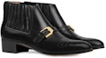 Lookbook (W) Gucci But Buku Lali 'Double G Brogue Kulit Hitam' 572992-06F00-1000