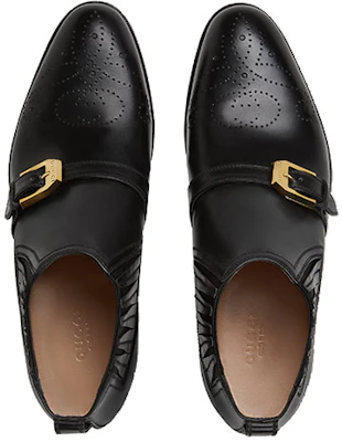 (W) グッチ ダブルG ブローグ アンクルブーツ (黒) 572992-06F00-1000 Shop (W) グッチ ダブルG ブローグ アンクルブーツ (黒) 572992-06F00-1000