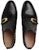 (W) Gucci But Buku Lali 'Double G Brogue Kulit Hitam' 572992-06F00-1000