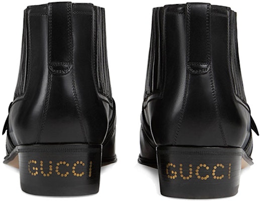 (Women) Gucci Ankle Boot 'Double G Brogue Leather Black' 572992-06F00-1000 Purchase (Women) Gucci Ankle Boot 'Double G Brogue Leather Black' 572992-06F00-1000