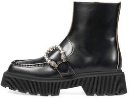 (Women) Gucci Ankle Boot 'Fashion Tiger Head Black' 627291-DS800-1000 (Women) Gucci Ankle Boot 'Fashion Tiger Head Black' 627291-DS800-1000