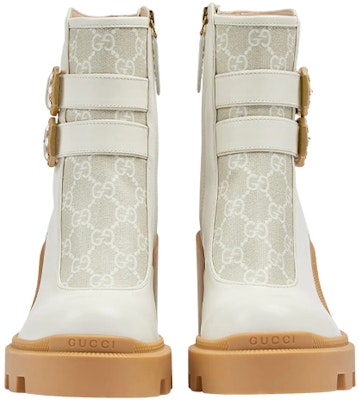 (W) Gucci Ankle Boot 'GG Kanvas - Putih Gum' 701100-UVV30-9078 Lookbook (W) Gucci Ankle Boot 'GG Kanvas - Putih Gum' 701100-UVV30-9078
