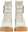 Shop (W) Gucci GG帆布白色橡胶踝靴 701100-UVV30-9078