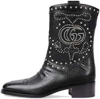 (Women) Gucci Ankle Boot 'Metal Stud Lizard' 750508-AAA5R-1000 (Women) Gucci Ankle Boot 'Metal Stud Lizard' 750508-AAA5R-1000