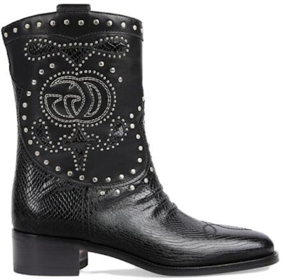 (Women) Gucci Ankle Boot 'Metal Stud Lizard' 750508-AAA5R-1000 Order (Women) Gucci Ankle Boot 'Metal Stud Lizard' 750508-AAA5R-1000