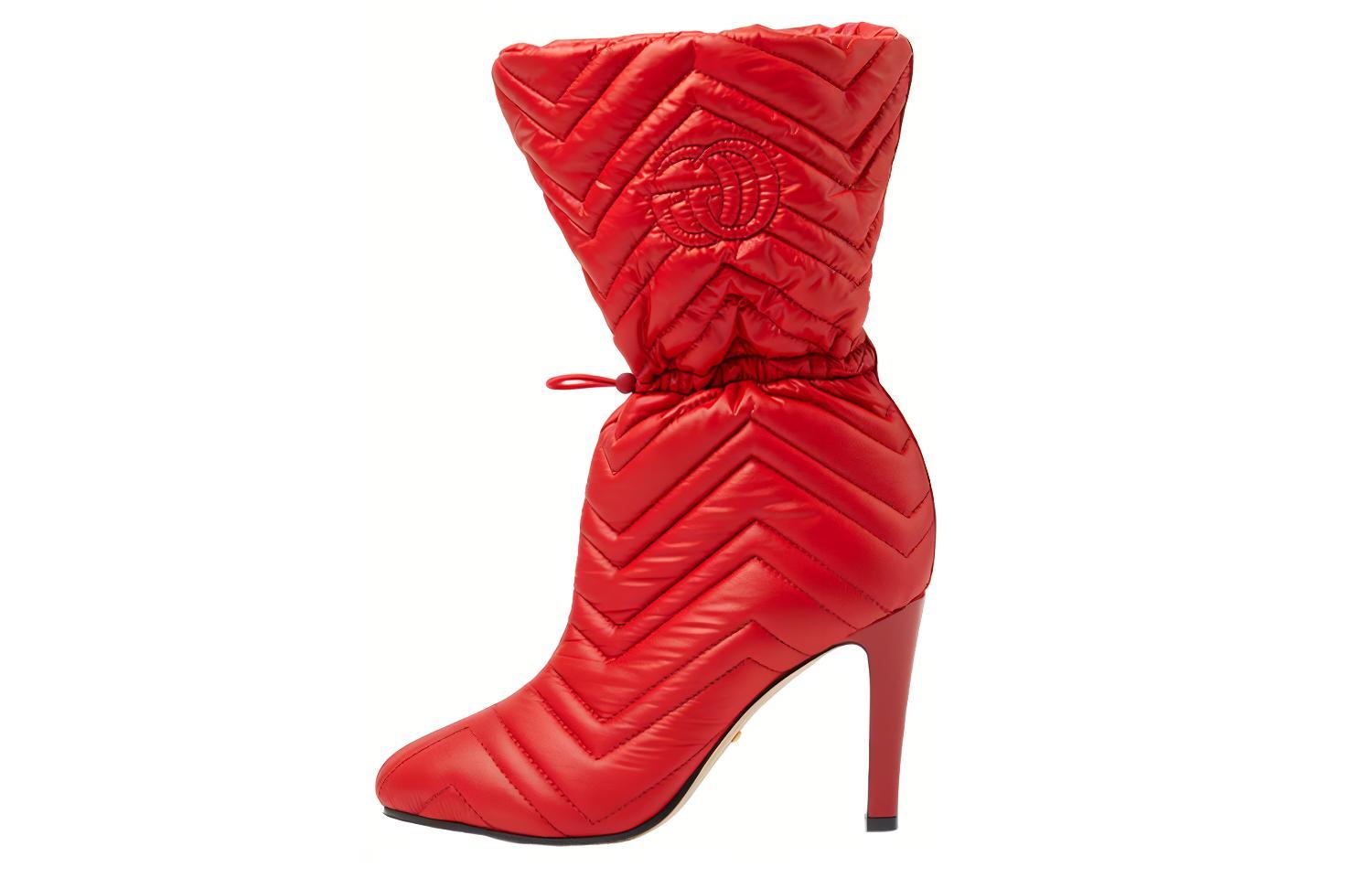 (Women) Gucci Ankle Boot 'Red Heel' ‎719834-FAAUV-6447