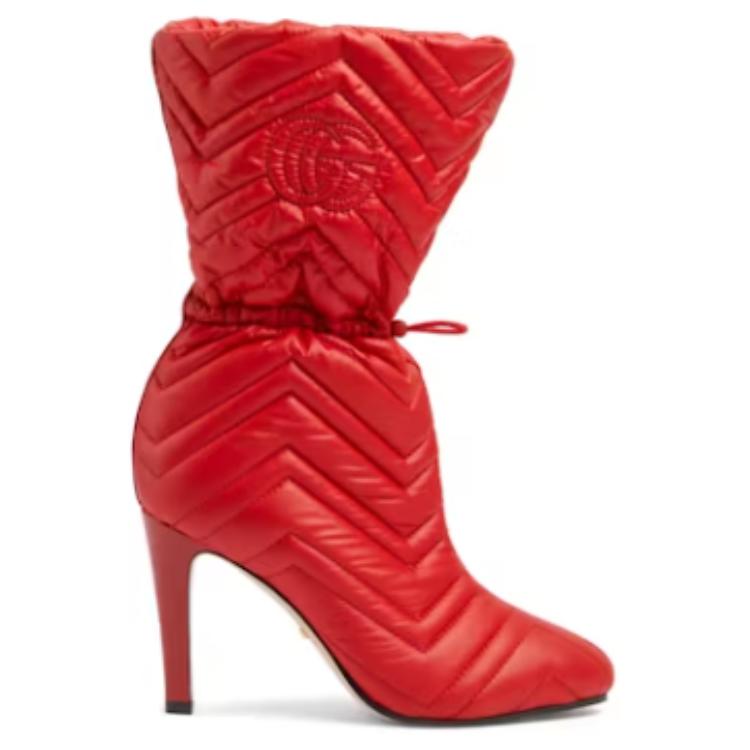Order (Women) Gucci Ankle Boot 'Red Heel' ‎719834-FAAUV-6447