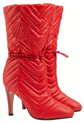 (W) Gucci Ankle Boot 'Red Heel' Sepatu Boot Tumit Merah 719834-FAAUV-6447 Lookbook (W) Gucci Ankle Boot 'Red Heel' Sepatu Boot Tumit Merah 719834-FAAUV-6447