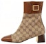Buy (W) But Ankle Gucci dengan monogram GG 'Coklat Beige' 700023-21HH0-2582