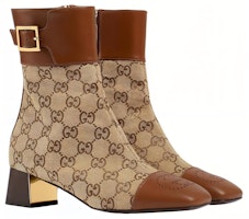 (W) 구찌 GG 모노그램 앵클부츠 (브라운 베이지) 700023-21HH0-2582 Order (W) 구찌 GG 모노그램 앵클부츠 (브라운 베이지) 700023-21HH0-2582