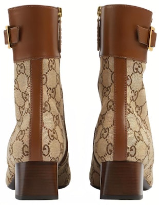 (Women) Gucci Ankle boots with GG monogram 'Brown Beige' 700023-21HH0-2582 Lookbook (Women) Gucci Ankle boots with GG monogram 'Brown Beige' 700023-21HH0-2582
