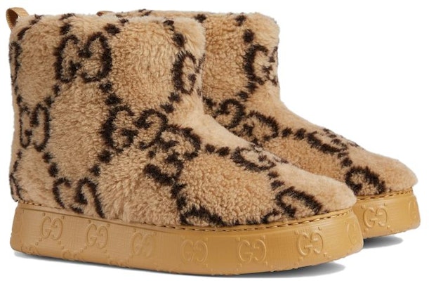 (Women) Gucci Ankle Snow Boots 'Brown Velvet' 762178-FACLO-9744 Order (Women) Gucci Ankle Snow Boots 'Brown Velvet' 762178-FACLO-9744