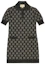 Order (W) Vestido GUCCI Aria Negro Jacquard Monograma Manga Corta Mujer. 678437-XKB54-1284