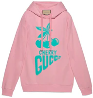 (Women) Gucci Aria Ladies Pink Alphabet Print Hoodie. 615061-XJDZK-5638 (Women) Gucci Aria Ladies Pink Alphabet Print Hoodie. 615061-XJDZK-5638