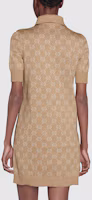 Purchase (W) GUCCI Aria SS22 經典LOGO印花短袖連衣裙 米色 678437-XKB54-2132