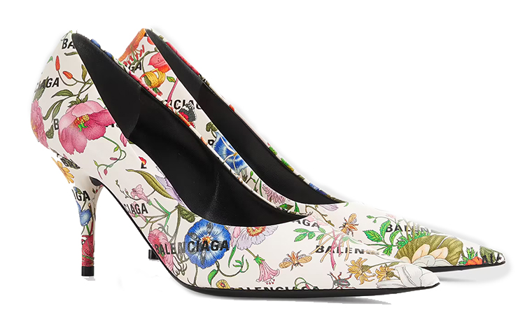 Lookbook (W) 구찌 발렌시아가 해커 프로젝트 플로럴 하이힐 676558-UL300-8446