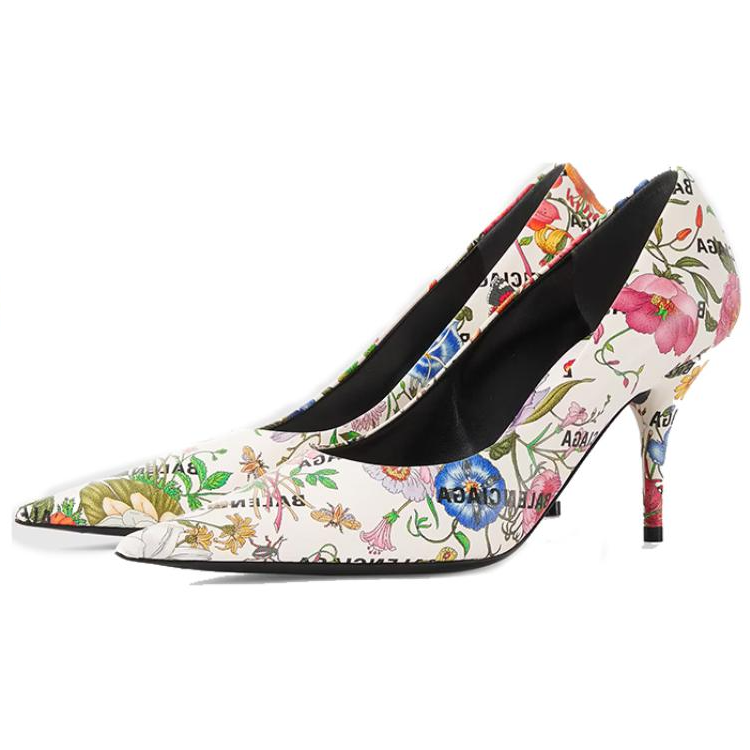 Shop (W) 구찌 발렌시아가 해커 프로젝트 플로럴 하이힐 676558-UL300-8446