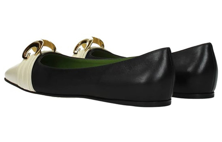 Lookbook (Women) Gucci Ballet Flat 'Black and White' 572816-C9D10-9578