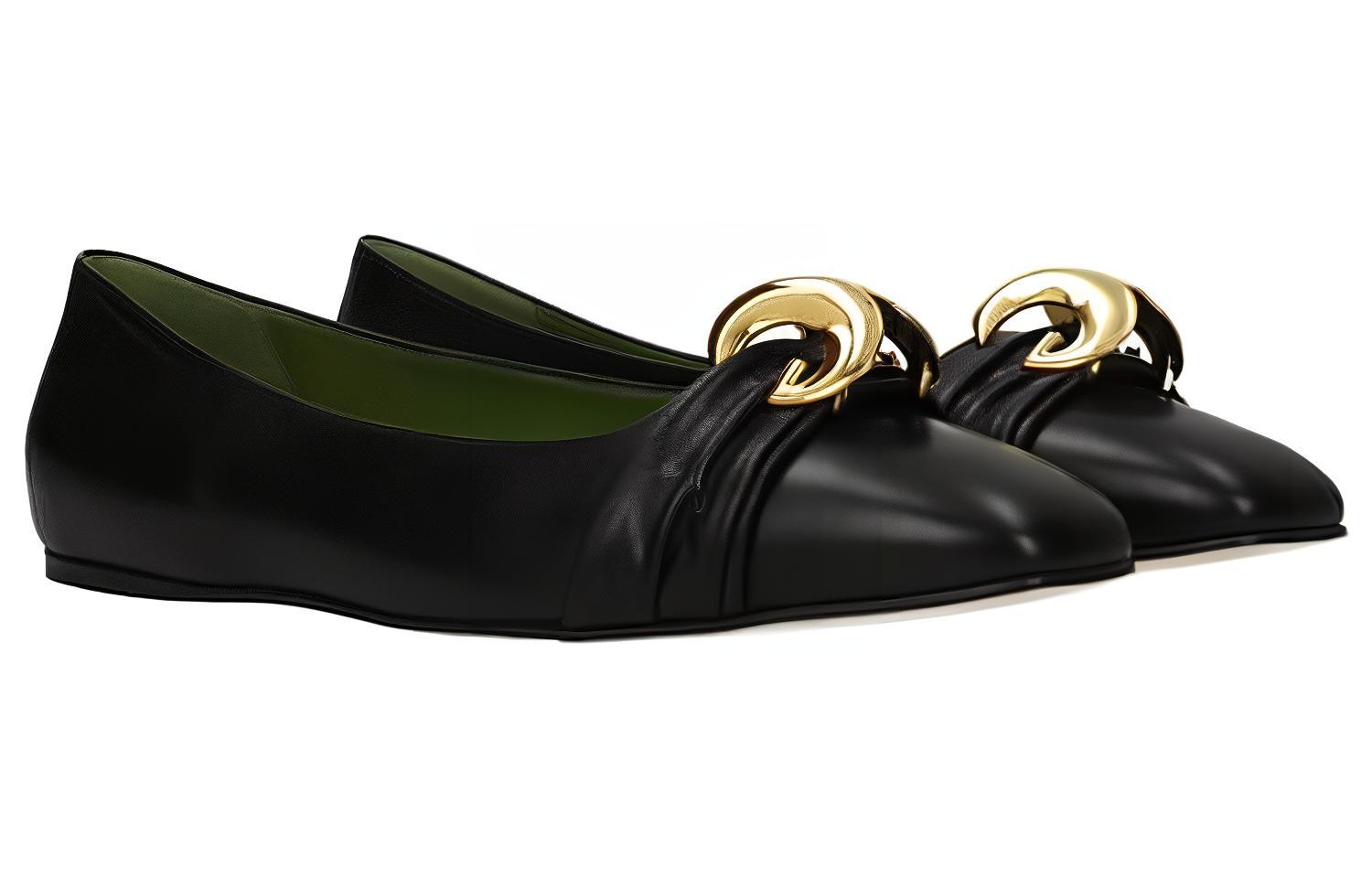 Lookbook (Women) Gucci Ballet Flat 'Black Leather' 572089-C9D00-1000
