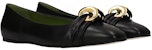 (W) Gucci Kasut Balerina 'Kulit Hitam' 572089-C9D00-1000