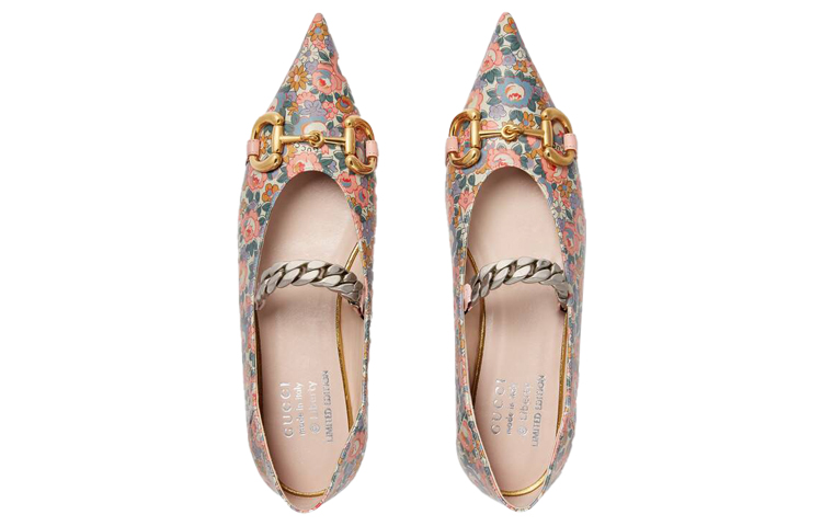 Shop (W) Gucci Ballerines ''Liberty Floral Print - Rose Clair'' 642041-2JZ10-5960