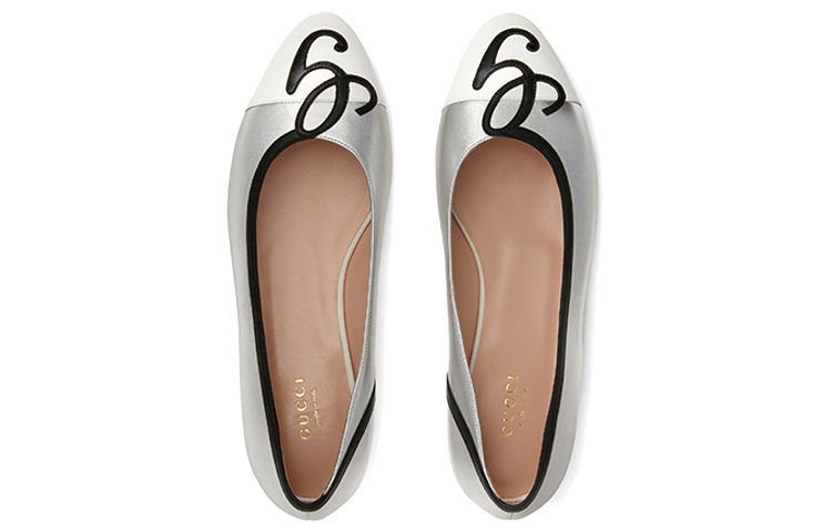 Lookbook (Women) Gucci Ballet Flat 'Silver Floral'
