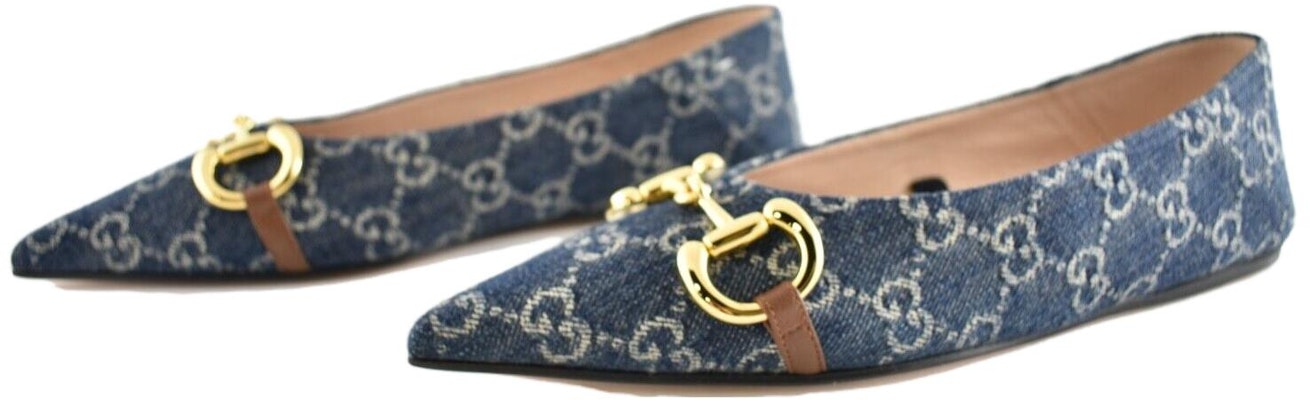 GUCCI 古奇 馬口鐵芭蕾平底鞋 顯脫休閒風 打造造型無壓力 女款 藍色 Lookbook GUCCI 古奇 馬口鐵芭蕾平底鞋 顯脫休閒風 打造造型無壓力 女款 藍色