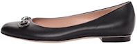 Buy (W) Gucci Flat Balet 'Black Horsebit' Hitam 466700-A9L00-1000