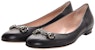(W) Gucci Flat Balet 'Black Horsebit' Hitam 466700-A9L00-1000