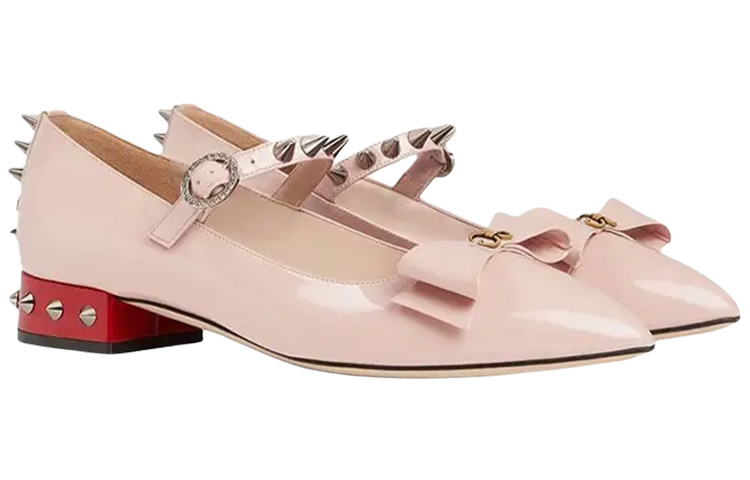 Order (W) 구찌 미드로우 핑크 보우 힐 558097-BNC00-5909