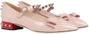 (W) Gucci Kasut Tumit Sederhana 'Pink Bow' Wanita 558097-BNC00-5909