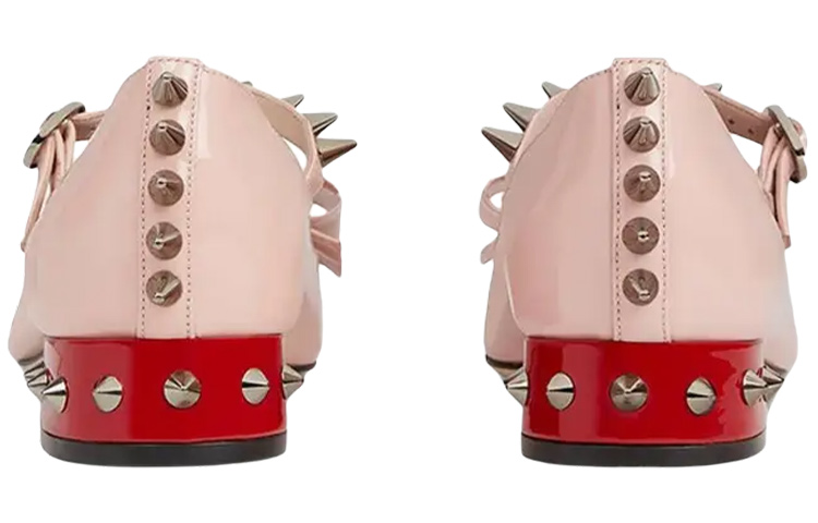 Shop (W) 구찌 미드로우 핑크 보우 힐 558097-BNC00-5909