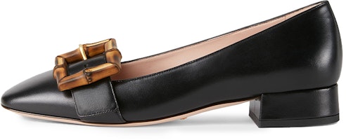 (Women) Gucci Bamboo 'Black Buckle Ballet Flats' 658856-C9D00-1000 (Women) Gucci Bamboo 'Black Buckle Ballet Flats' 658856-C9D00-1000