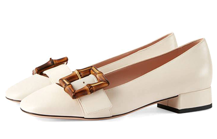 Order (W) Gucci Bamboo 'Bailarinas Blancas Elegantes con Hebilla de Bambú' 658856-C9D00-9022