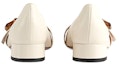 Shop (W) Gucci Bamboo 'Kasut Flat Putih Elegan dengan Buckle Buluh' 658856-C9D00-9022