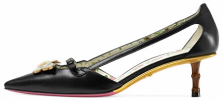 (Women) Gucci Bamboo Buckle 'Black Stiletto' 493934-C9D00-1000 (Women) Gucci Bamboo Buckle 'Black Stiletto' 493934-C9D00-1000