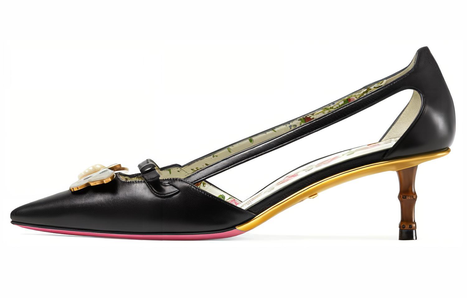 (Women) Gucci Bamboo Buckle 'Black Stiletto' 493934-C9D00-1000