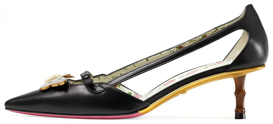 (Women) Gucci Bamboo Buckle 'Black Stiletto' 493934-C9D00-1000 Buy (Women) Gucci Bamboo Buckle 'Black Stiletto' 493934-C9D00-1000