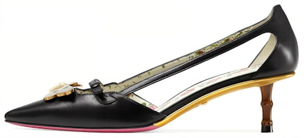 (Women) Gucci Bamboo Buckle 'Black Stiletto' 493934-C9D00-1000 (Women) Gucci Bamboo Buckle 'Black Stiletto' 493934-C9D00-1000
