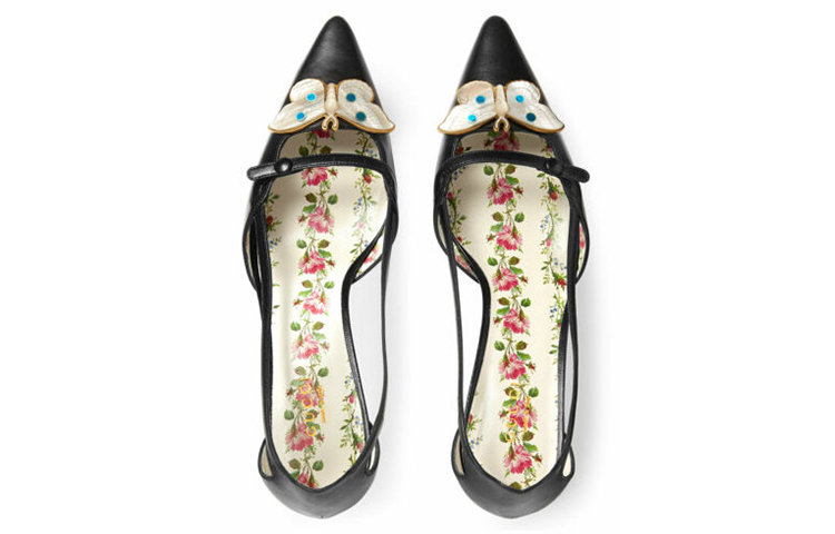 Lookbook (W) Gucci Bamboo Buckle 'Stiletto Hitam' 493934-C9D00-1000