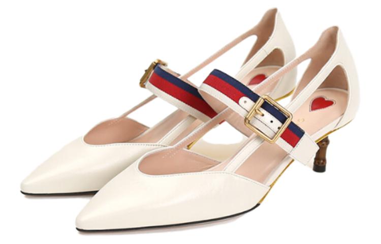 Shop (W) グッチ バンブー ハイヒール (ホワイト) 460114-CQXS0-9082