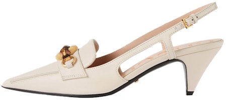 (Women) Gucci Bamboo Horsebit High Heel 'White' 658818-C9D00-9022 (Women) Gucci Bamboo Horsebit High Heel 'White' 658818-C9D00-9022