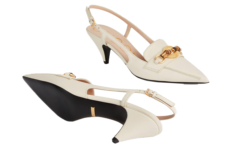 Details for (W) （女性用）グッチ バンブーホースビット ハイヒール 'ホワイト' 658818-C9D00-9022 658818-C9D00-9022