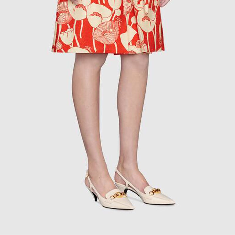 Sizing (W) （女性用）グッチ バンブーホースビット ハイヒール 'ホワイト' 658818-C9D00-9022 658818-C9D00-9022