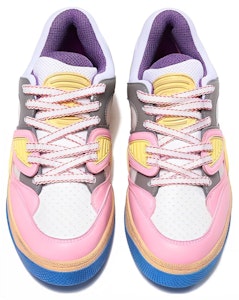 GUCCI古馳籃球休閒時尚板鞋女款粉灰黃復古版 Shop GUCCI古馳籃球休閒時尚板鞋女款粉灰黃復古版