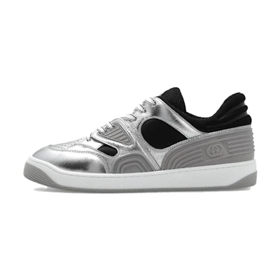 (W) Gucci Basket 'Silver Black White'