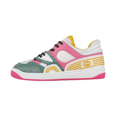 (W) Gucci Basket 'White Pink Green'
